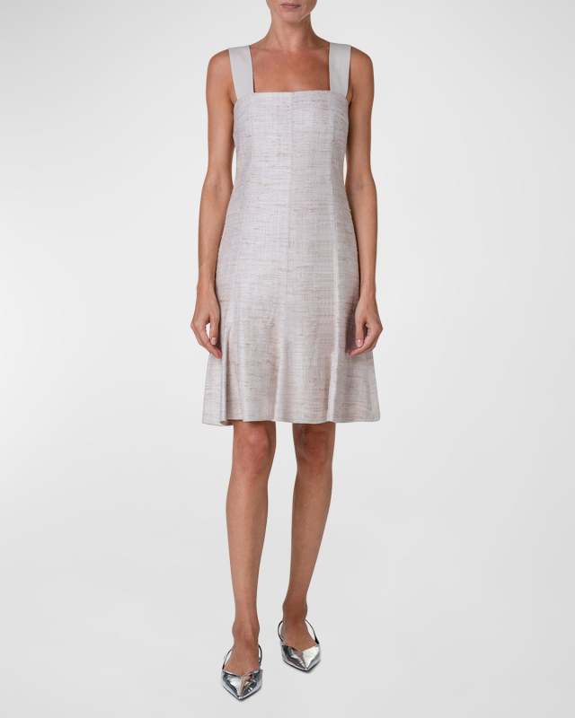 Indian Silk Dress with Wide Straps